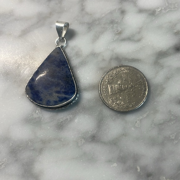Lapis lazuli silver pendant - Picture 5 of 5